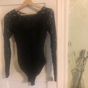 Ambiance SF black lace body suit